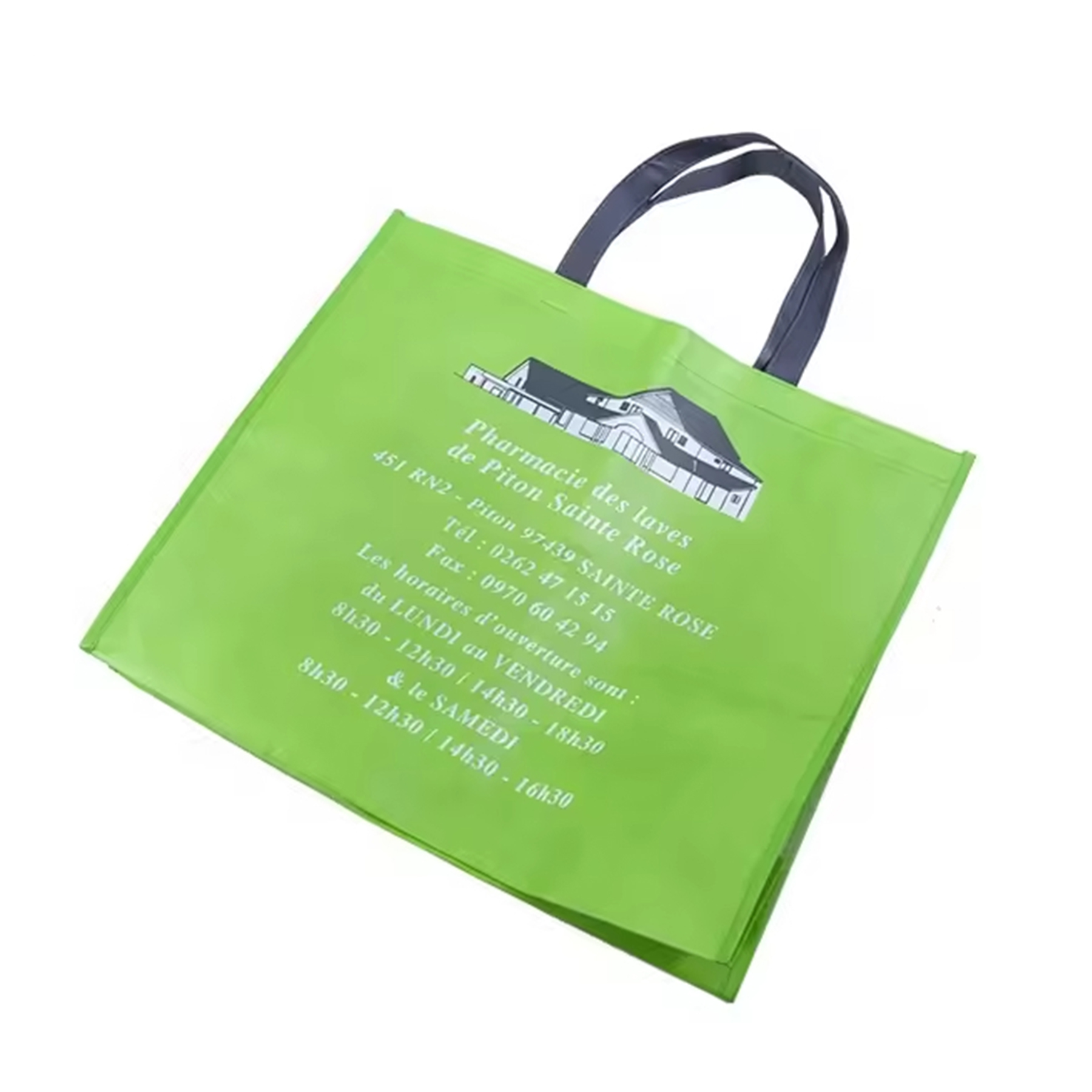 Custom Full Color Large Laminated Non Woven Tote Bag - Image 2