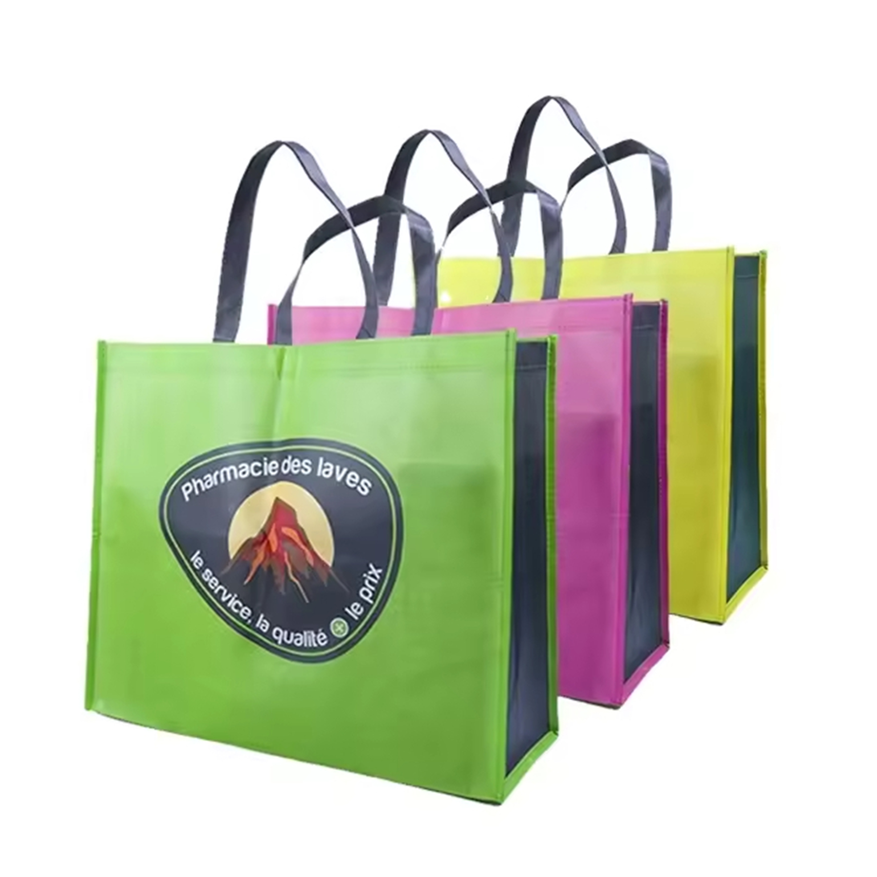 Custom Full Color Large Laminated Non Woven Tote Bag