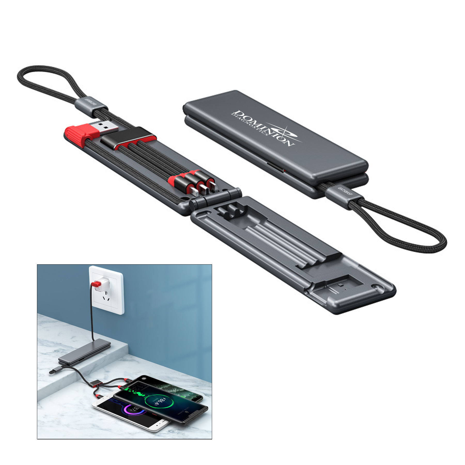 Portable 3 in 1 Charging Cable