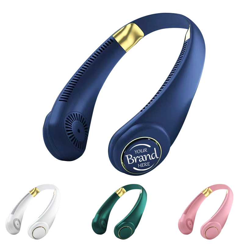 USB Portable Leafless Hanging Neck Electric Fan