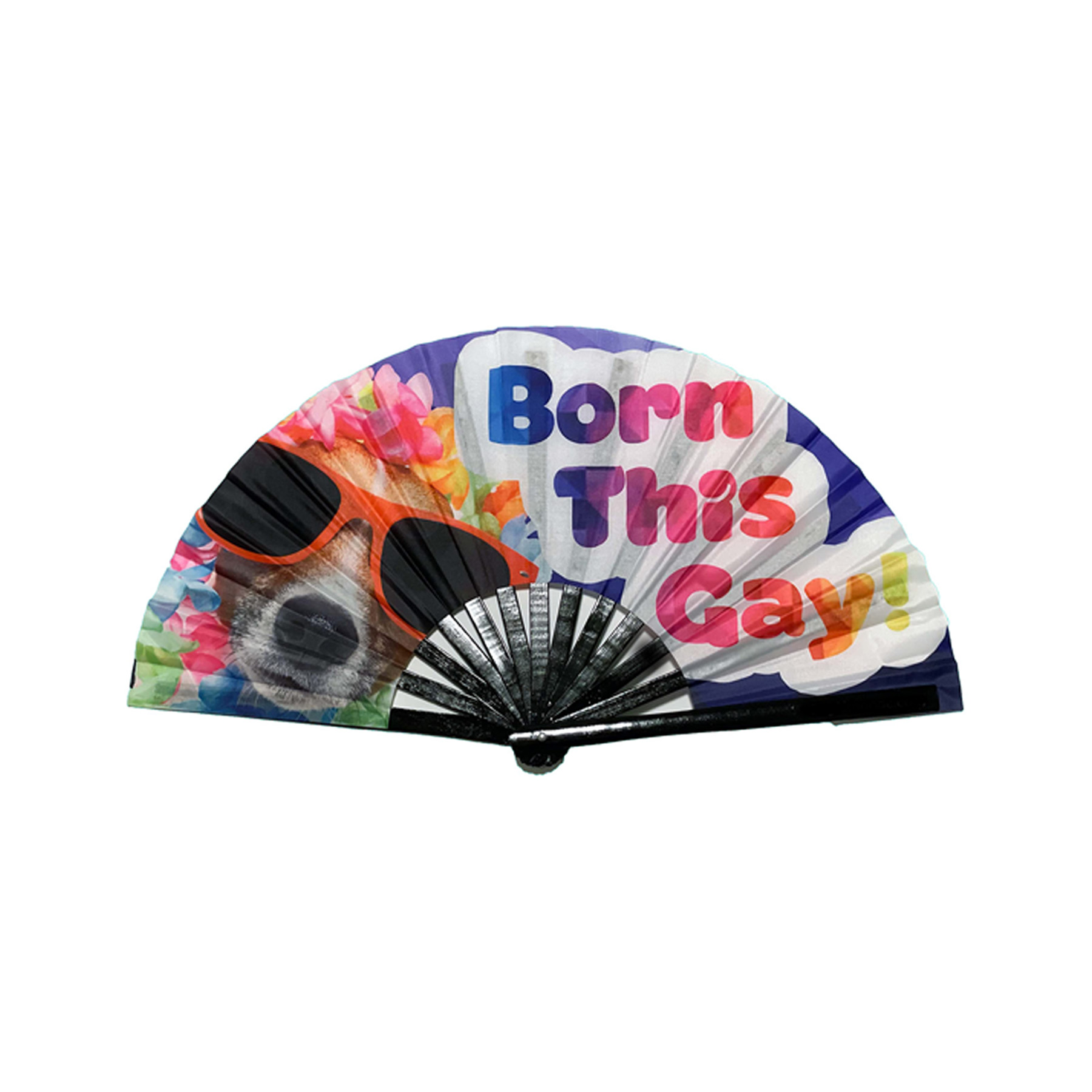 Folding Kung Fu Silk Hand Fan - Image 2