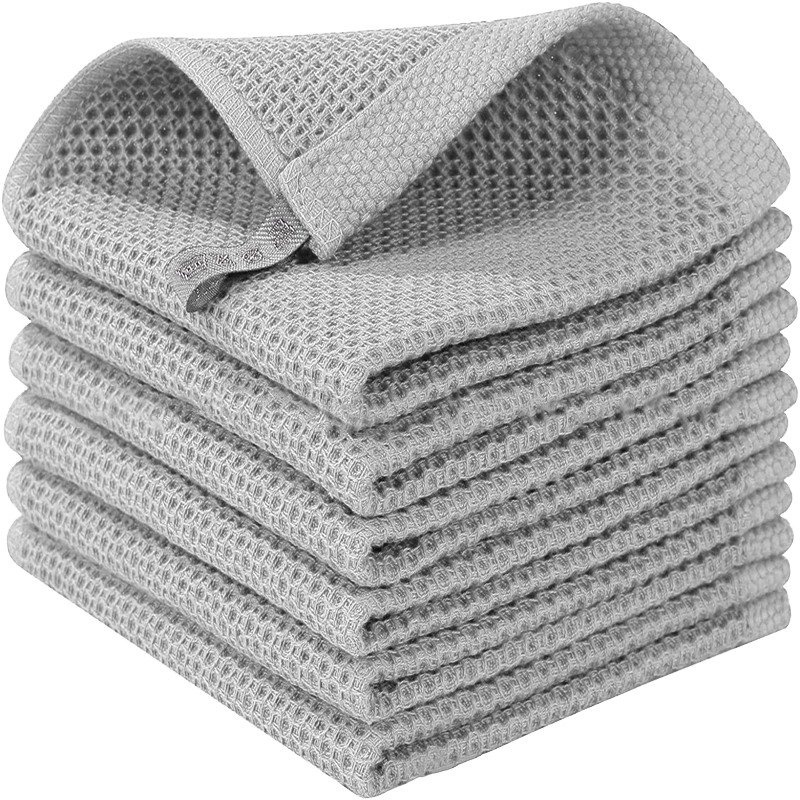 Cotton Waffle Weave Kitchen Dish Cloths Towel - Image 6
