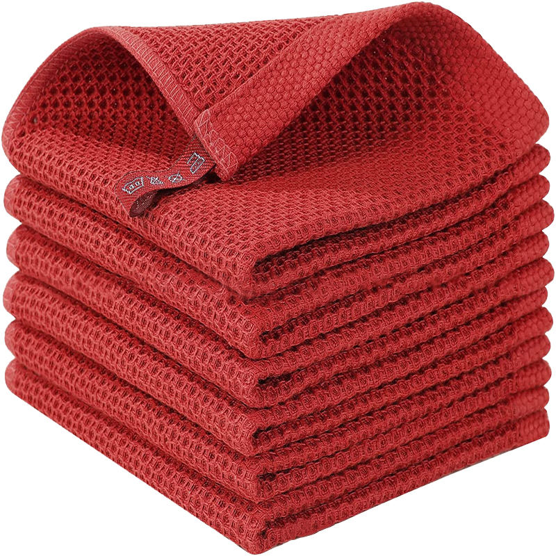 Cotton Waffle Weave Kitchen Dish Cloths Towel - Image 3