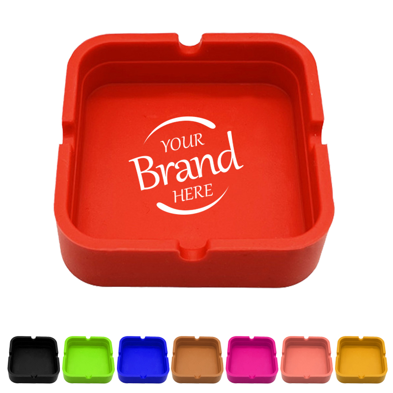 Square Silicone Ashtray