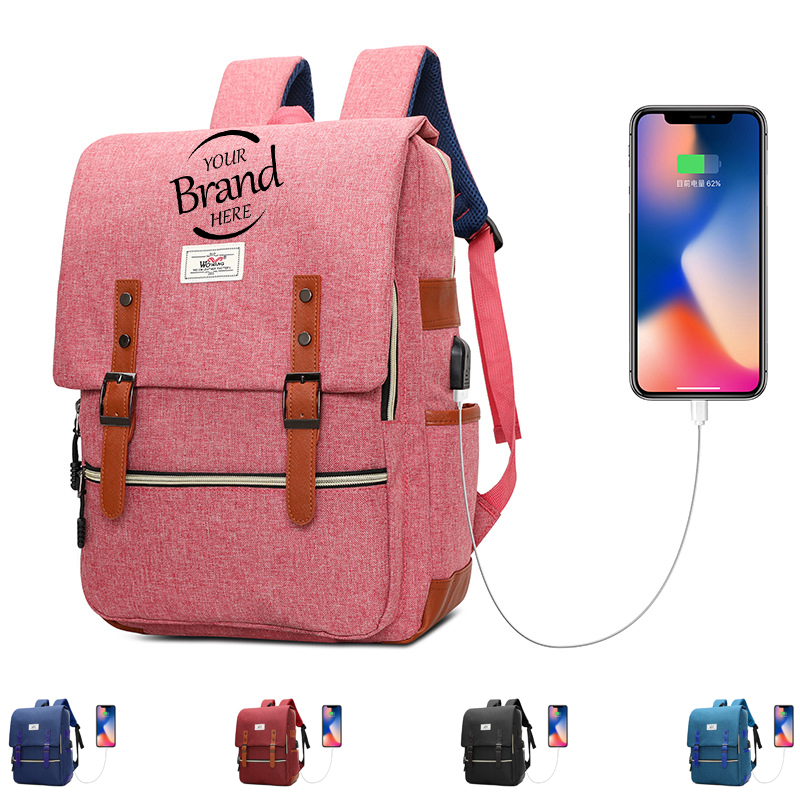 Laptop Backpack With USB Charging Port